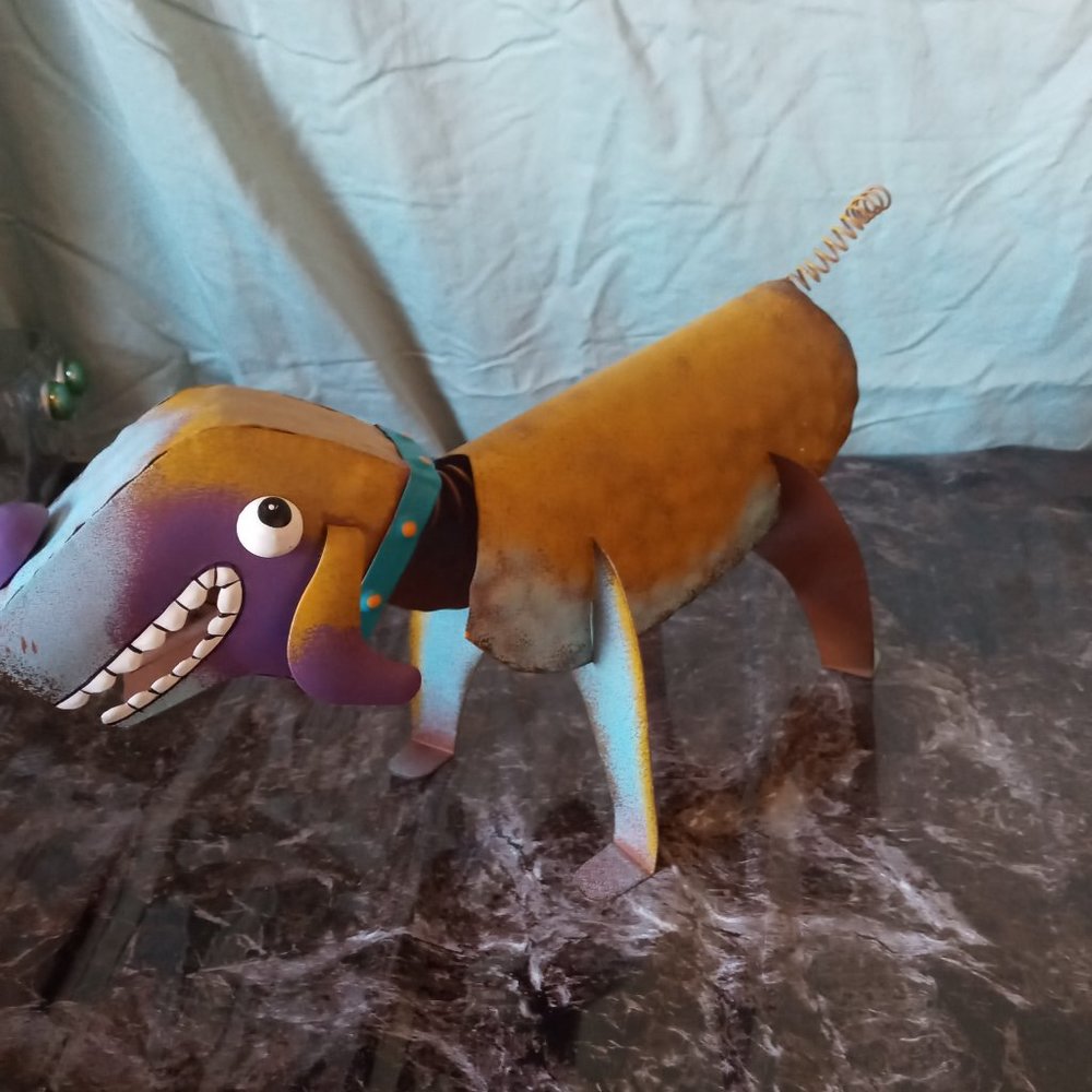 Whimsical Metal Dog